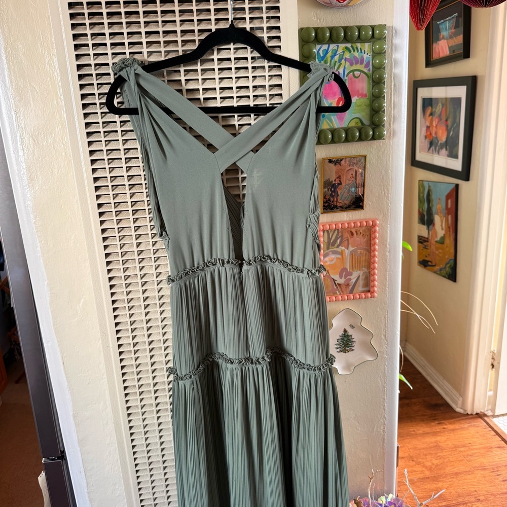 Reiss Gigi pleated maxi dress - Picture 9 of 14